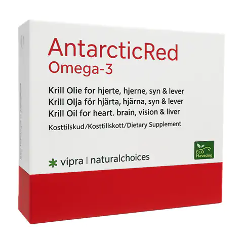 Kleine Softgel-Kapseln von AntarcticRed Omega-3 Krillöl – leicht zu schlucken