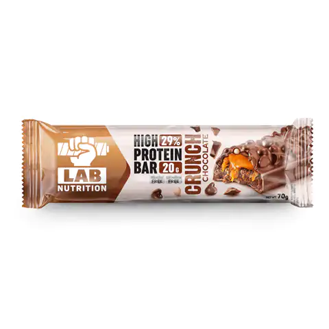 Crunch Protein Bar Chocolate mit Kollagen Schokostückchen und Karamellpaste
