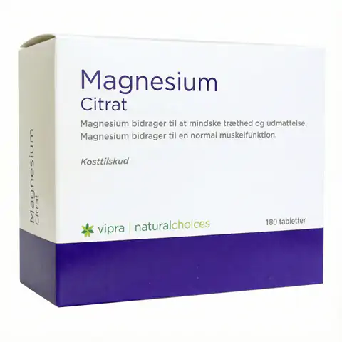 Magnesiumcitrat Tabletten in dänischer Produktion für normale Muskelfunktion